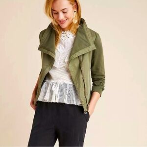 Anthropologie Marrakech brown/tan Moto jacket sz M